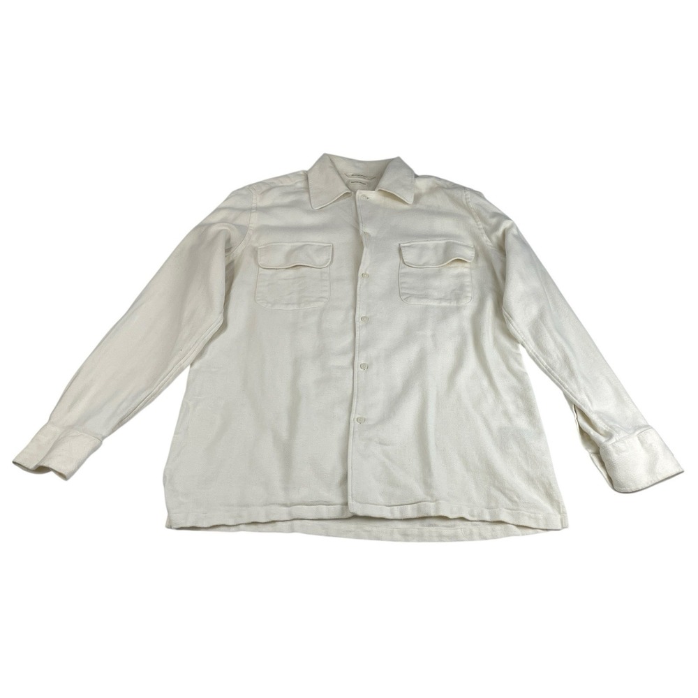 Suitsupply Cream Flannel Shirt